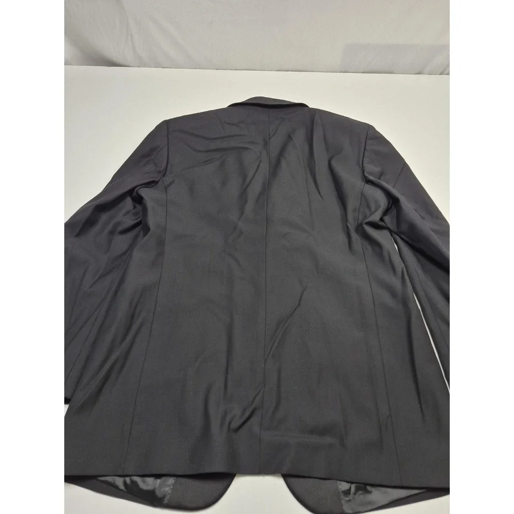 Roberto Zanieri Tuxedo Suit Mens 44 Long Black Wool 2 Piece 38x34 Italy NWT FLAW